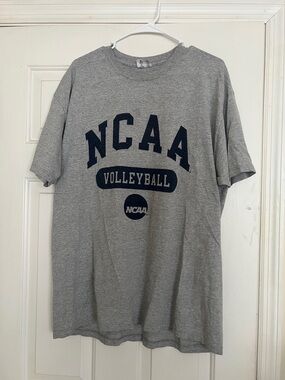 NCAA Volleyball Short Sleeve Tee - Gray and Navy